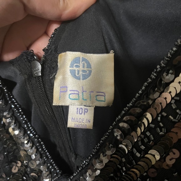 Navy beaded formal/prom dress - Picture 4 of 4